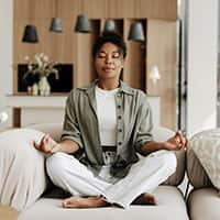 Woman doing yoga